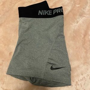 Gray Nike Pro Shorts